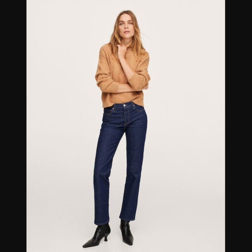 Mango - Straight Jeans - Dark Blue Sz 10 - NEW w/ tag OFFERS WELCOME